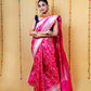 Crimson Pink Rupa Zari Katan Banarasi Silk Saree