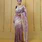 Metallic Purple Tissue Banarasi Silk Saree