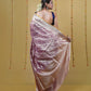 Metallic Purple Tissue Banarasi Silk Saree