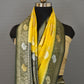 Chrome Yellow Silver Gold Zari Floral Weaving Fancy Banarasi Saree