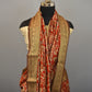 Red Kalamkari Print Chanderi Banarasi Silk