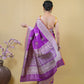 Purple Kadhua Woven Katan Banarasi Silk Saree