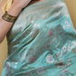 Light Pista Kadhua Jungla Katan Banarasi Silk Saree