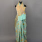 Turquoise Bird Weaving Woven Cotton Banarasi Saree