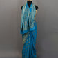 Ocean Blue Zari Woven Fancy Banarasi Saree