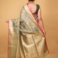 Pista Green Multi Resham Handwoven Kota Tissue Saree