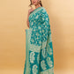 Sea Green Handwoven Khaddi Banarasi Georgette Silk Saree