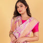 Lavender Rangkat Khaddi Banarasi Georgette Silk Saree