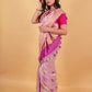 Lavender Rangkat Khaddi Banarasi Georgette Silk Saree