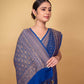 Blue Khaddi Banarasi Georgette Silk Saree