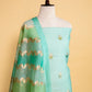 Sea Green Handwoven Chiniya Silk Suit Set