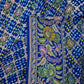 Royal Blue Floral Bandhani Georgette Silk Saree