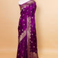 Purple Sona Rupa Fancy Silk Saree