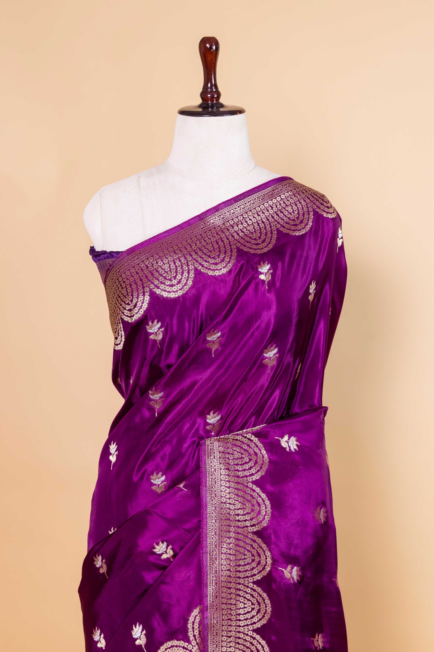 Purple Sona Rupa Fancy Silk Saree