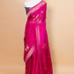 Rani Pink Zari Woven Russain Silk Saree
