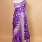 Lavender Sona Rupa Satin Silk Saree