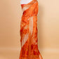 Saffron Zari Woven Fancy Silk Saree