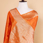 Saffron Zari Woven Fancy Silk Saree