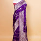 Dark Purple Sona Rupa Fancy Silk Saree