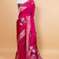 Rani Leheriya Border Fancy Silk Saree