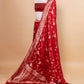 Crimson Zari Woven Fancy Silk Saree
