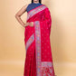 Rani Madhubani Weaving Silk Saree