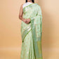 Pista Green Meenakari Chiniya Silk Saree