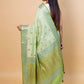 Pista Green Meenakari Chiniya Silk Saree