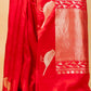 Red Nita Ambani Raw Mango Silk Saree