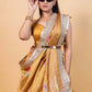 Yellow Embellished Chiniya Silk Saree