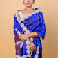 Royal Blue Cocktail Raw Mango Silk Saree