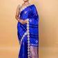 Royal Blue Cocktail Raw Mango Silk Saree