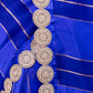 Royal Blue Cocktail Raw Mango Silk Saree