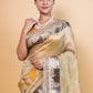 Light Green Embellished Organza Silk Saree