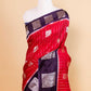 Red & Magenta Peacock Weaving Silk Saree