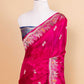 Rani Floral Weaving Silk Saree