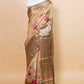 Mustard Embellished Chiniya Silk Saree