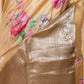 Mustard Embellished Chiniya Silk Saree