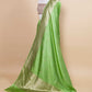 Liril Green Raw Mango Silk Saree