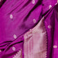 Wine Raw Mango Silk Saree