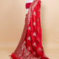 Red Sona Rupa Bird Weaving Satin Silk Saree