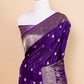 Purple Baarat weaving Silk Saree