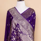 Purple Baarat weaving Silk Saree