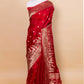 Red Baarat weaving Silk Saree