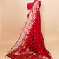 Red Baarat weaving Silk Saree