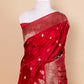 Red Baarat weaving Silk Saree