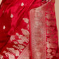 Red Baarat weaving Silk Saree