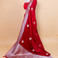 Maroon Sona Rupa Satin Silk Saree