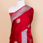 Maroon Sona Rupa Satin Silk Saree