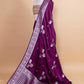 Magenta Pichwai Weaving Satin Silk Saree